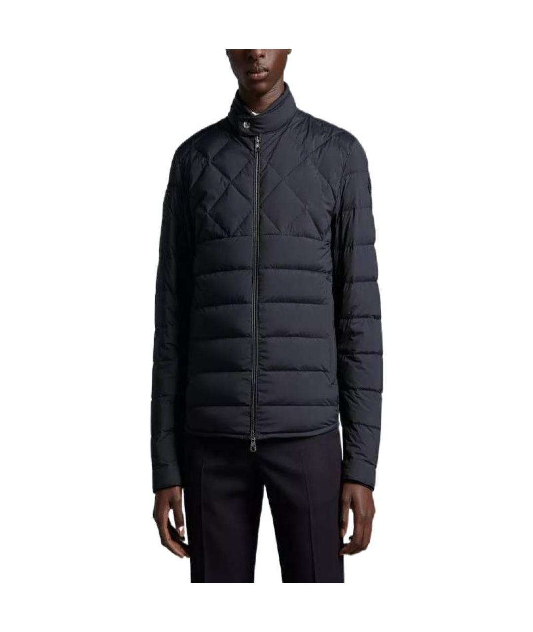 MONCLER Темно-синий пуховик, фото 3