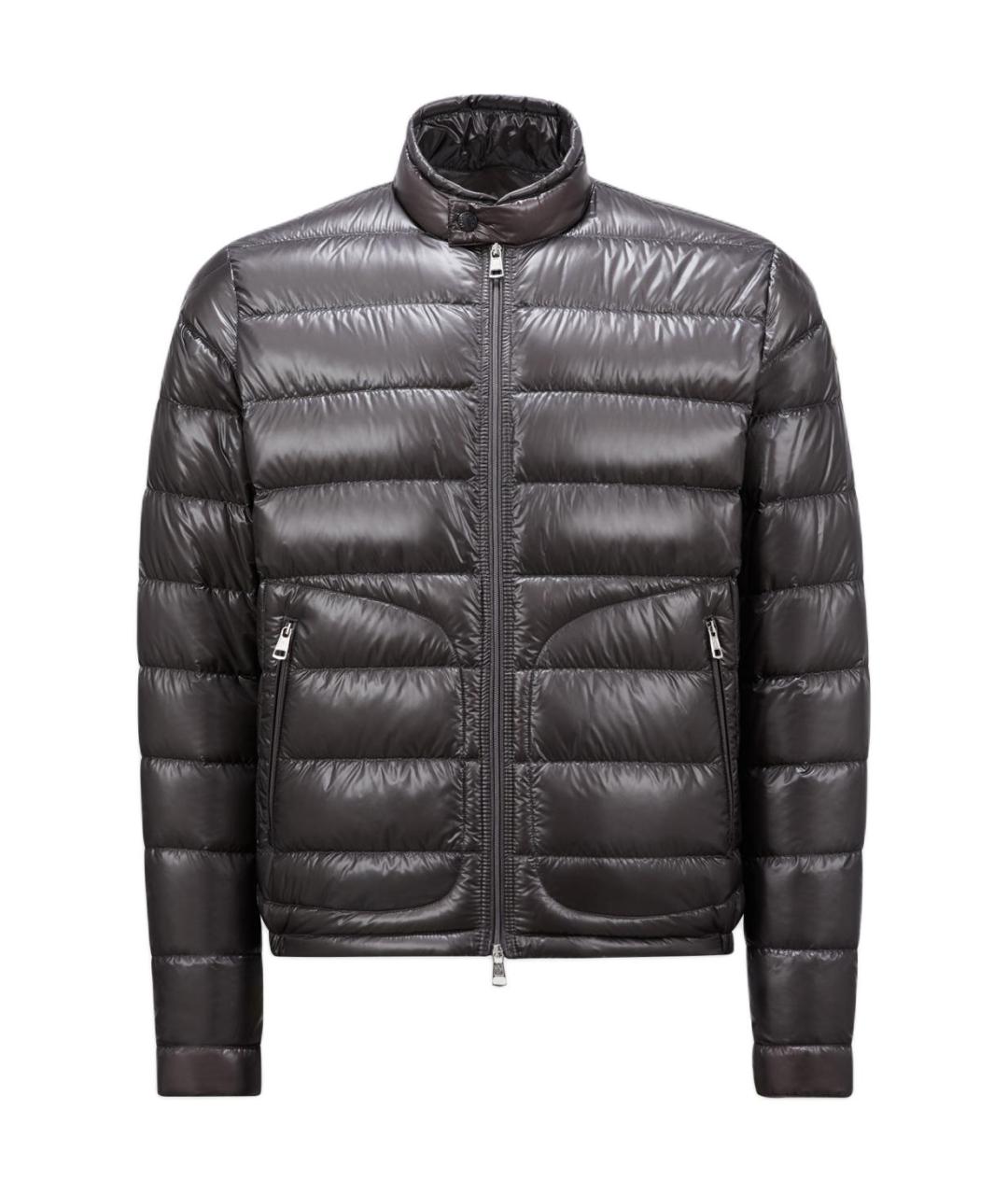 MONCLER Серый пуховик, фото 1