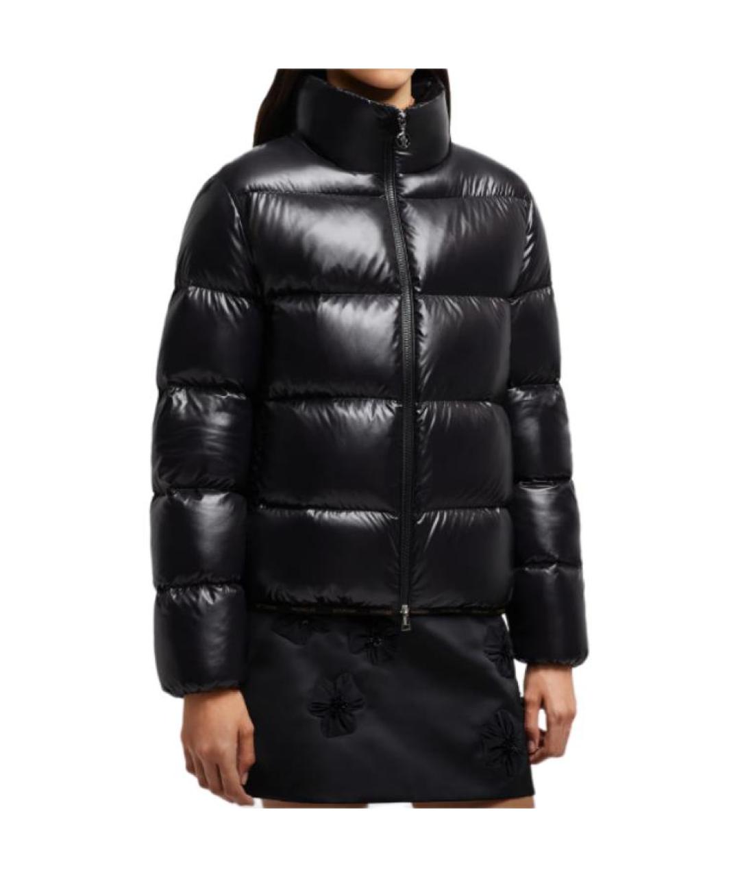 MONCLER Черный пуховик, фото 4