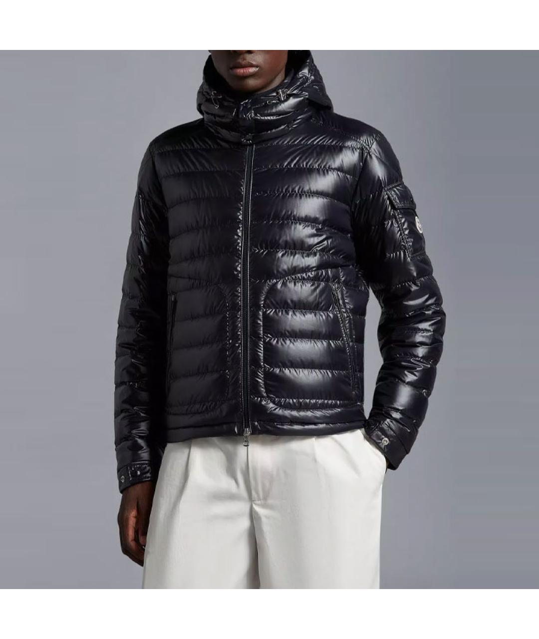 MONCLER Синий пуховик, фото 4