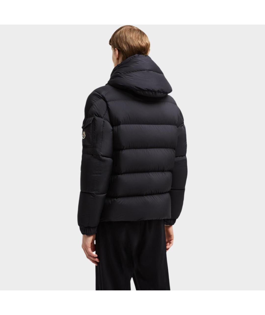 MONCLER Черный пуховик, фото 3