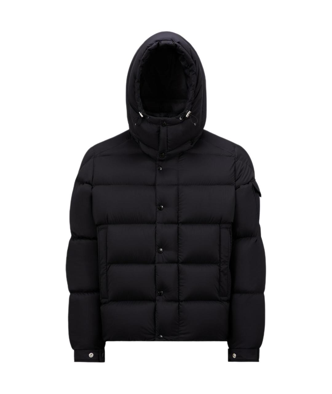 MONCLER Черный пуховик, фото 1