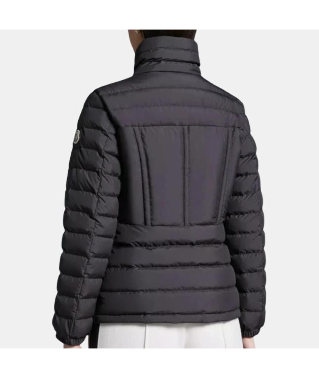 MONCLER Черный пуховик, фото 4