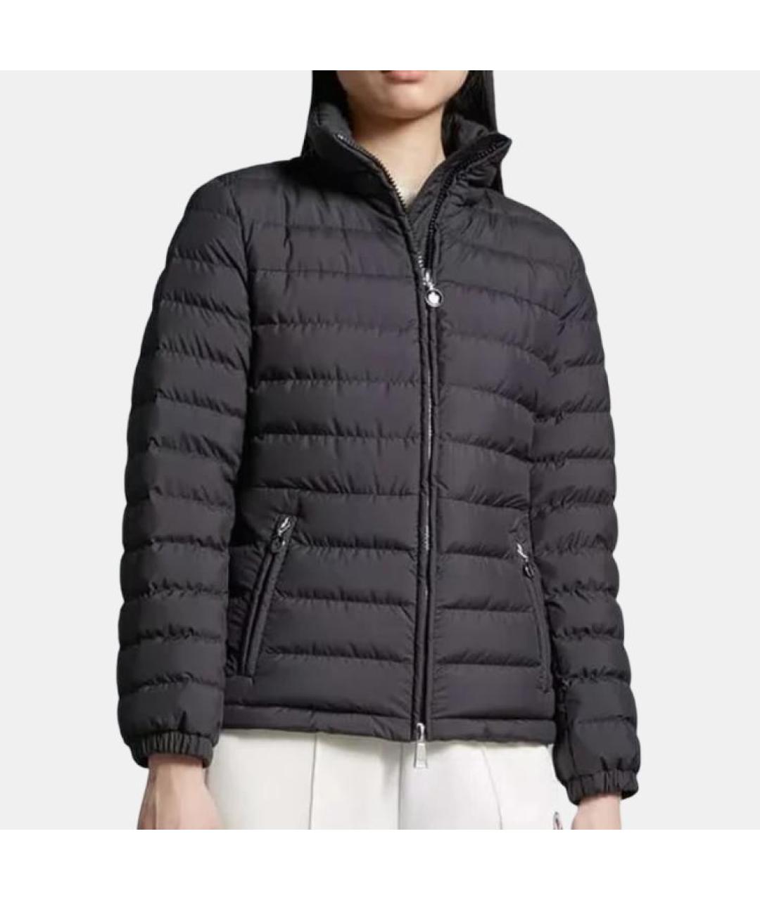 MONCLER Черный пуховик, фото 3