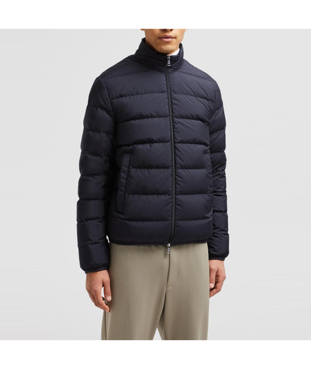 MONCLER Синий пуховик, фото 4