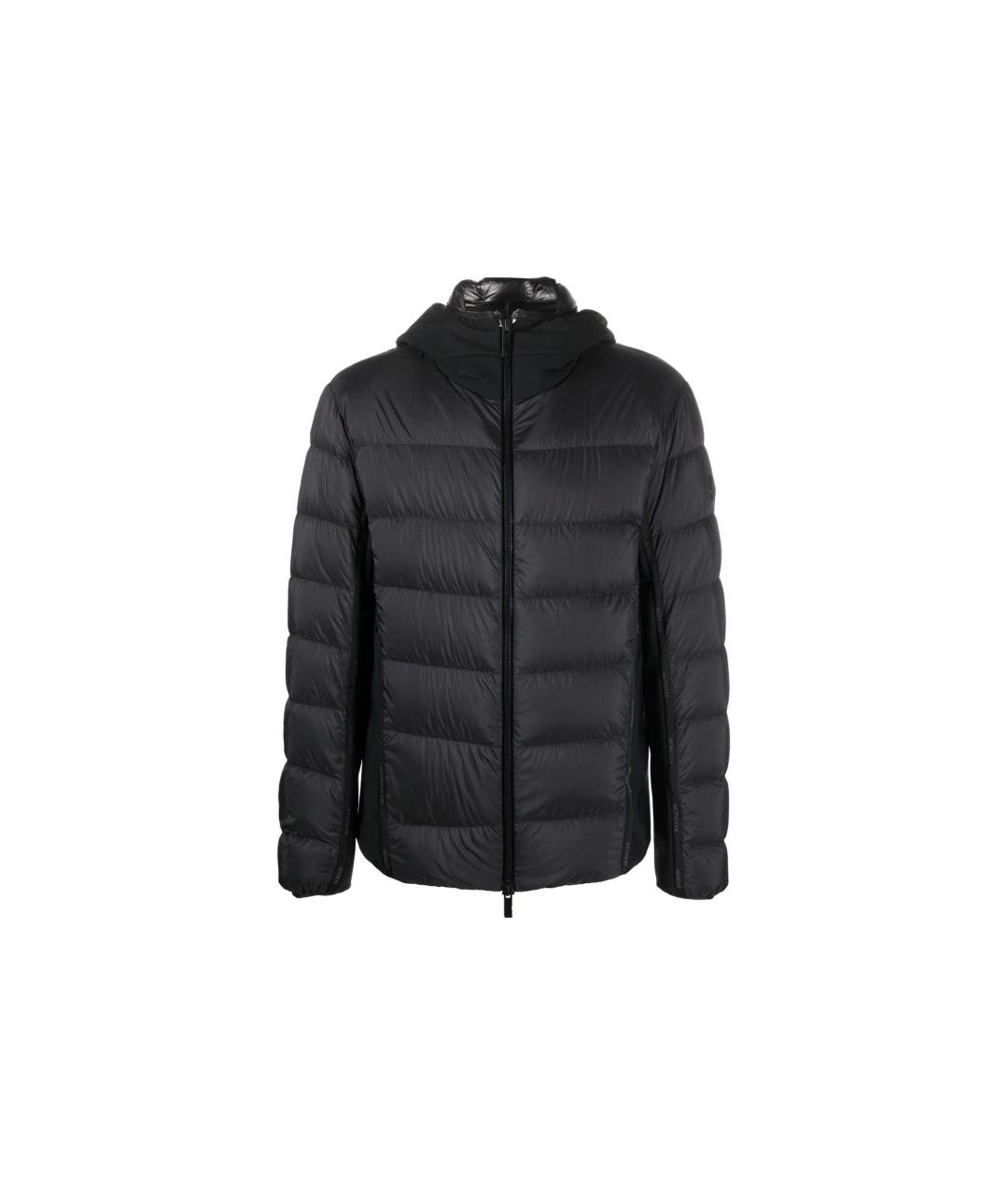 MONCLER Черный пуховик, фото 4