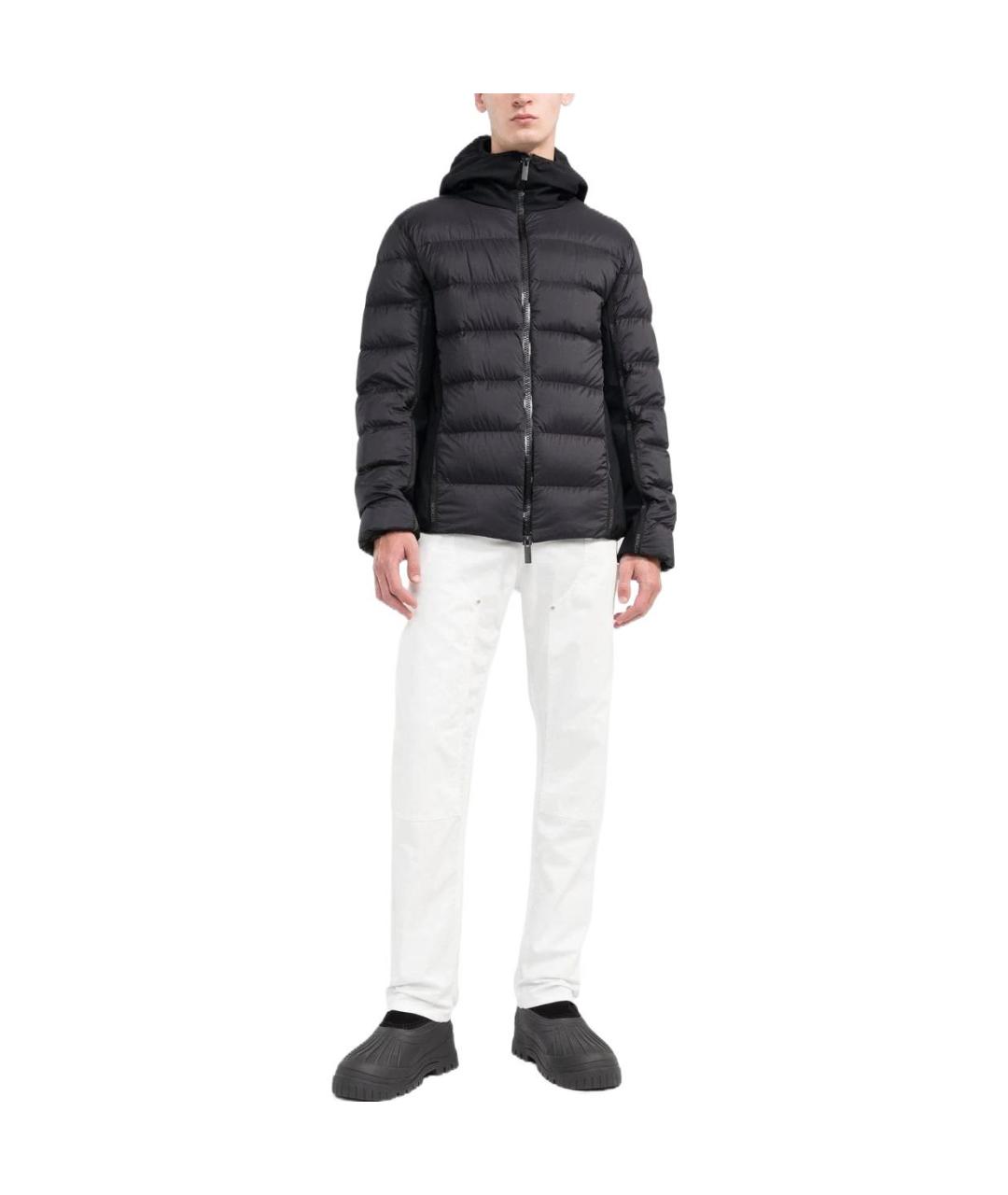 MONCLER Черный пуховик, фото 2