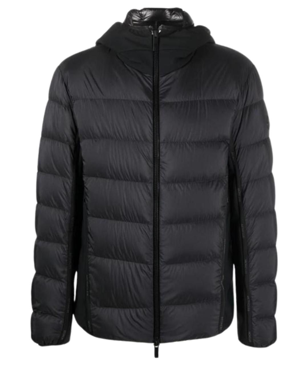 MONCLER Черный пуховик, фото 1