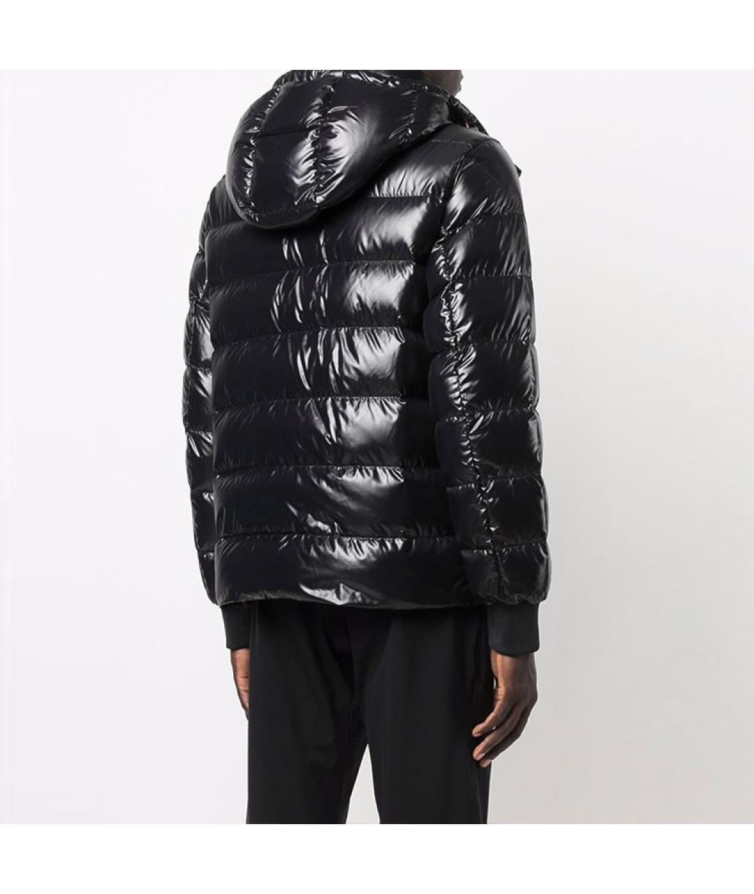 MONCLER Черный пуховик, фото 5