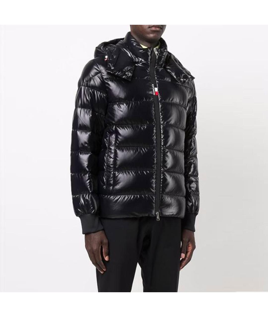 MONCLER Черный пуховик, фото 3