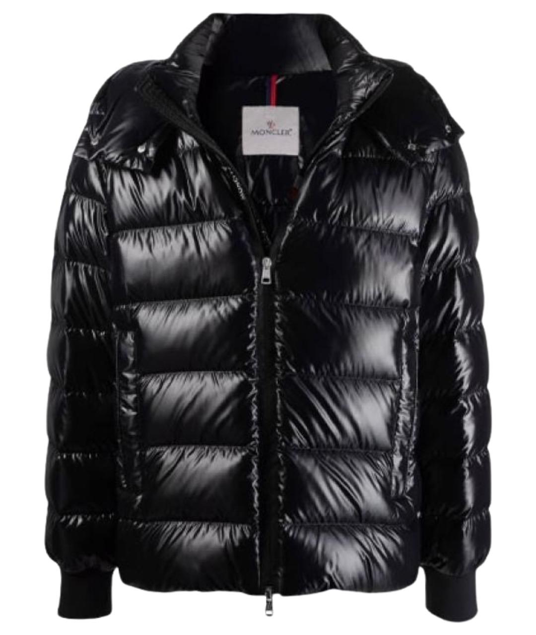 MONCLER Черный пуховик, фото 1