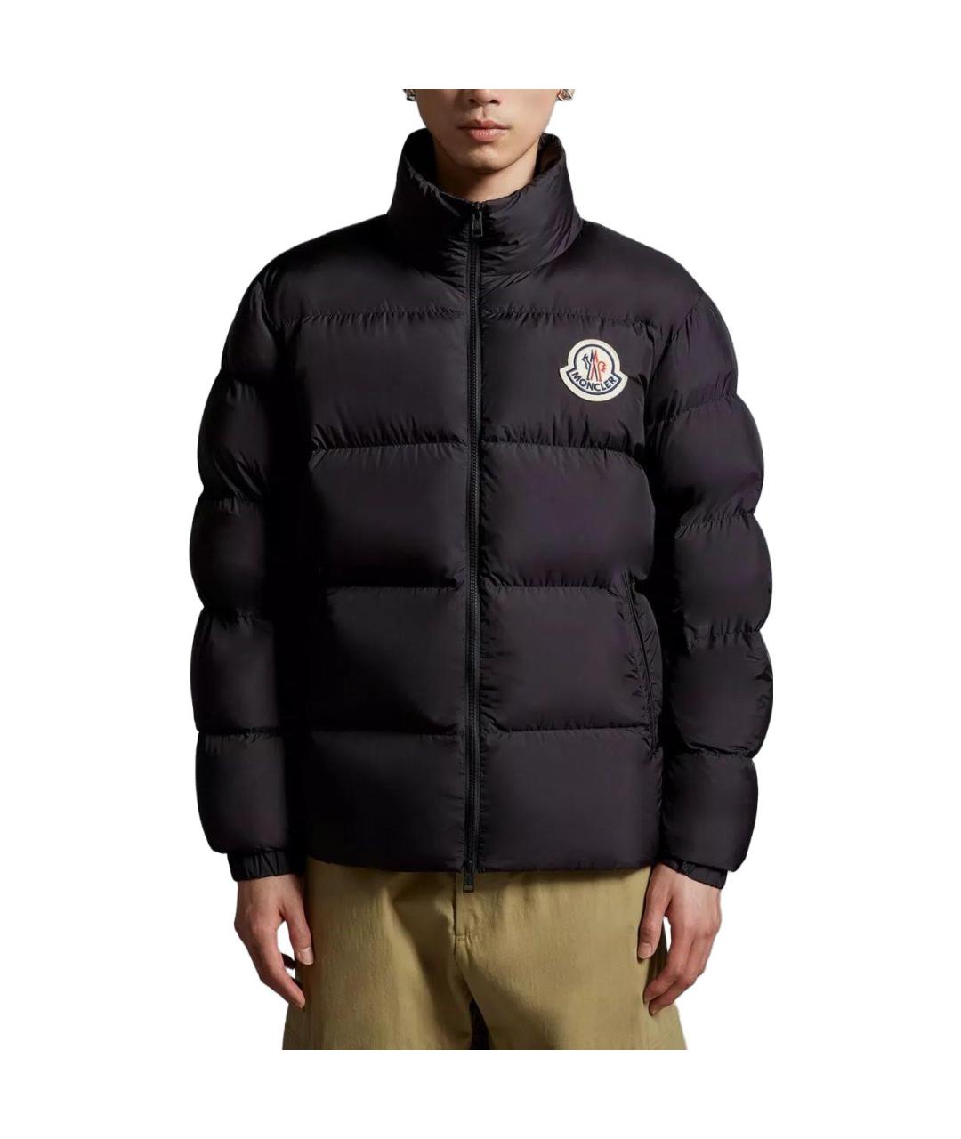 MONCLER Черная полиамидовая куртка, фото 3