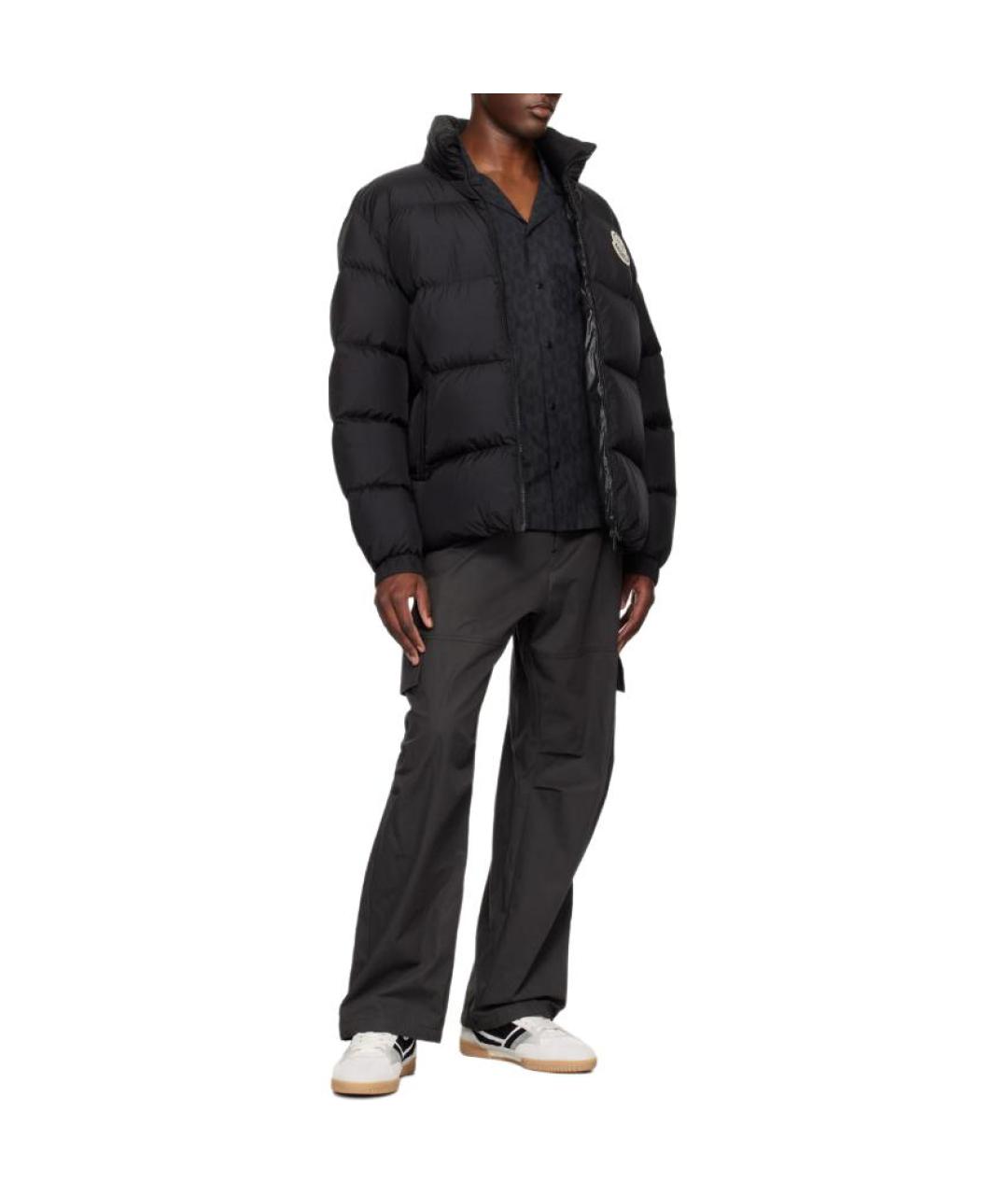 MONCLER Черная полиамидовая куртка, фото 5