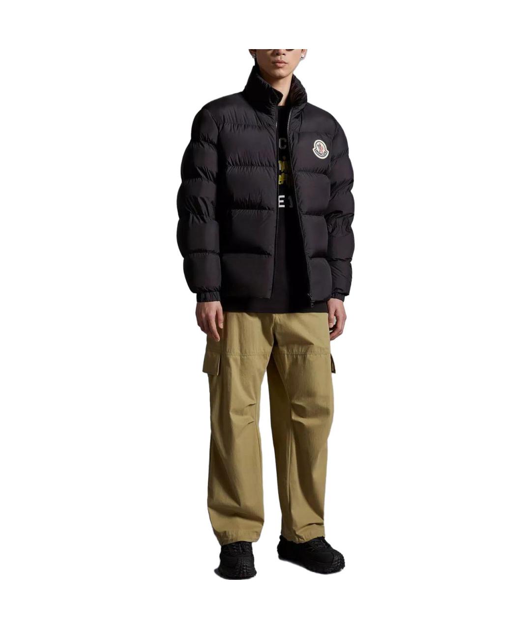 MONCLER Черная полиамидовая куртка, фото 2