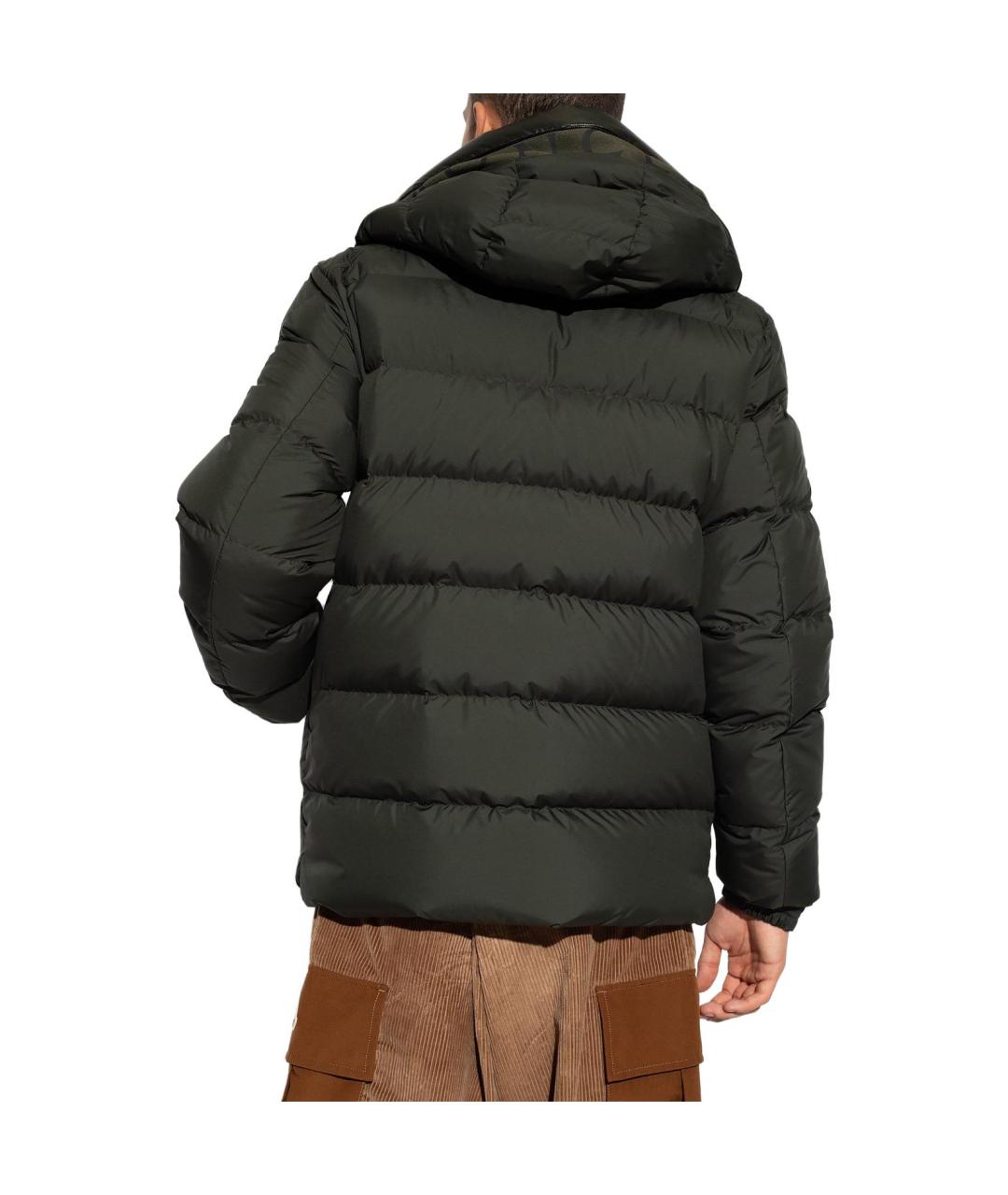 MONCLER Зеленый пуховик, фото 3