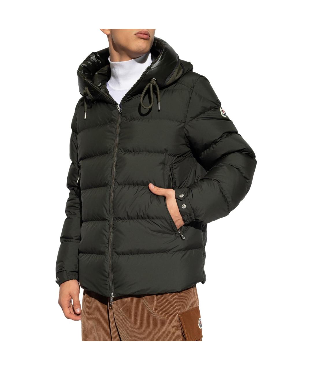 MONCLER Зеленый пуховик, фото 2