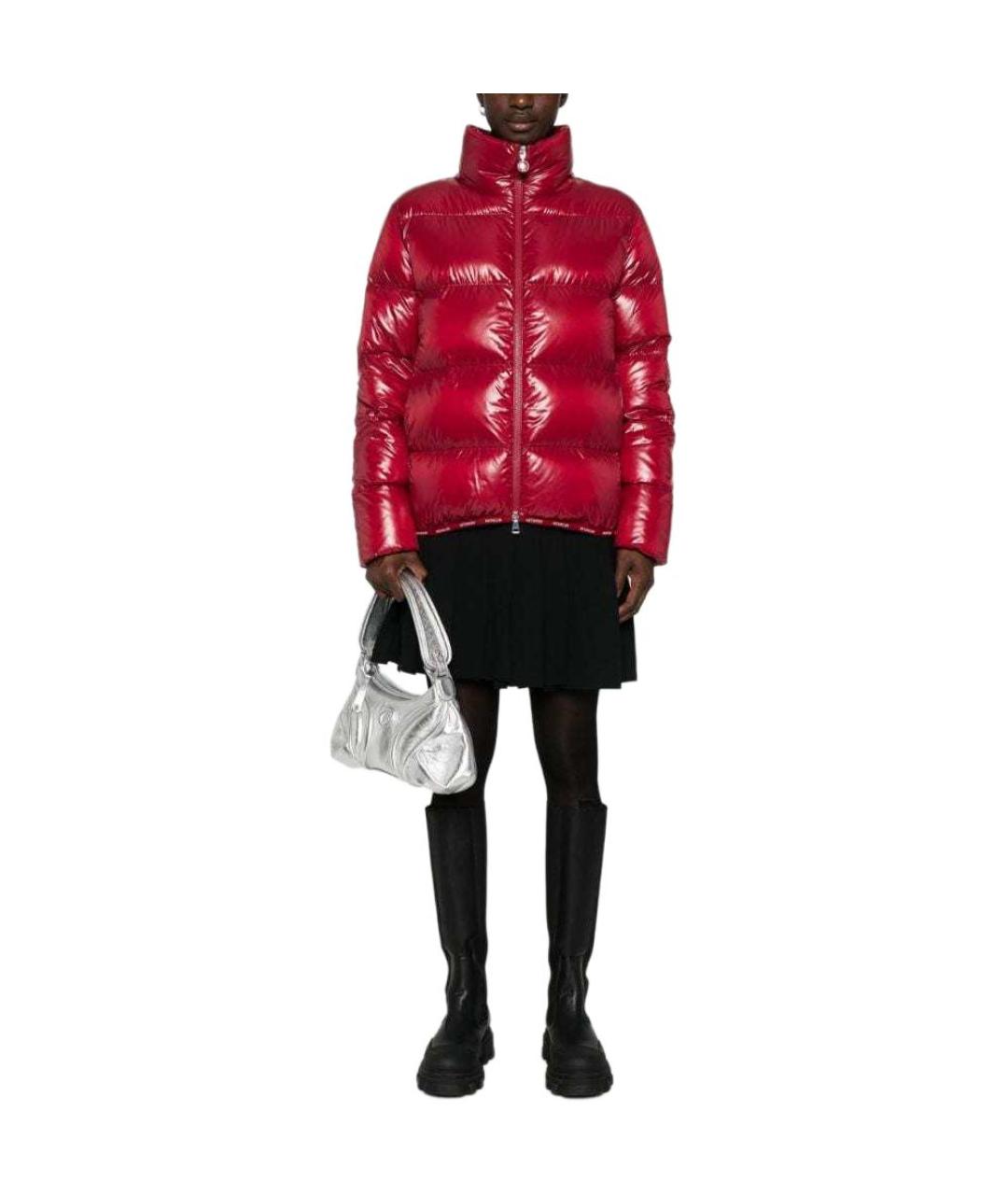 MONCLER Красная полиамидовая куртка, фото 2