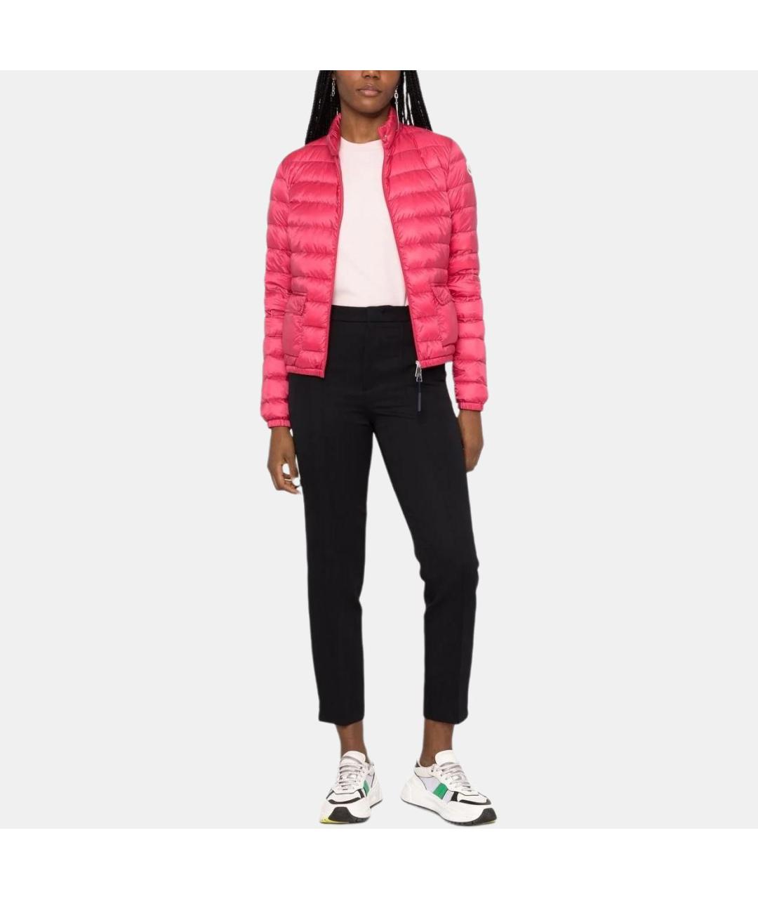 MONCLER Розовый пуховик, фото 3