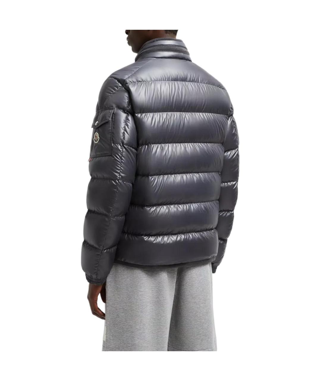 MONCLER Серый пуховик, фото 3