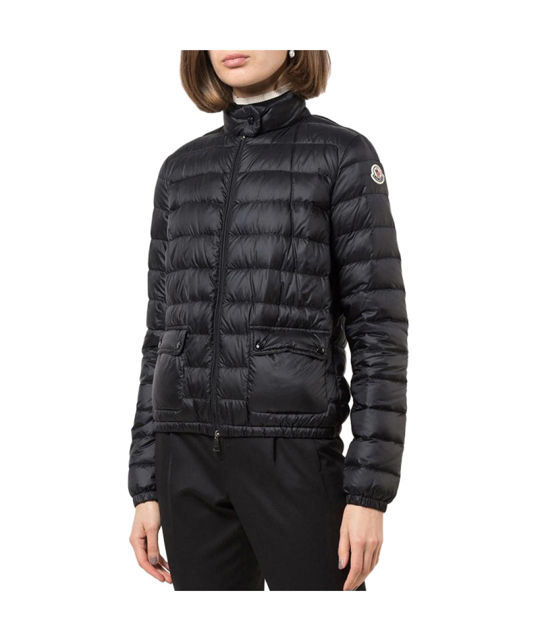 MONCLER Черная полиамидовая куртка, фото 2