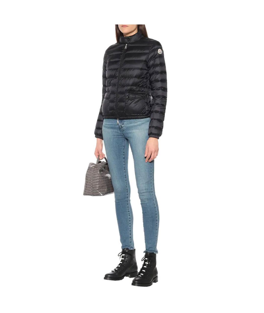 MONCLER Черная полиамидовая куртка, фото 6