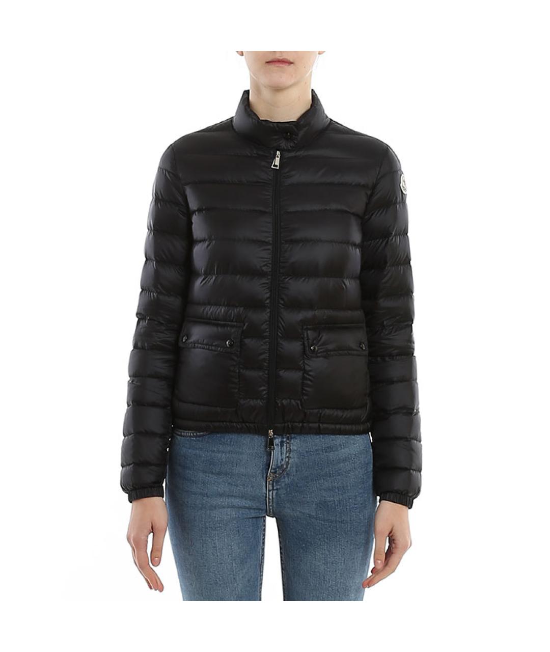 MONCLER Черная полиамидовая куртка, фото 4