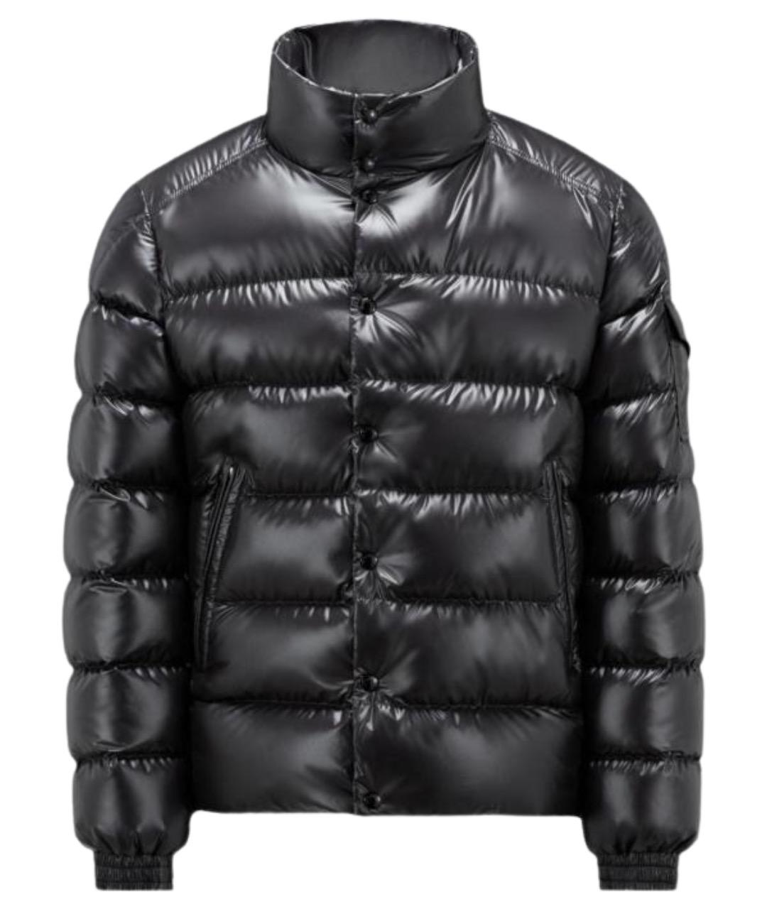 MONCLER Черный пуховик, фото 1