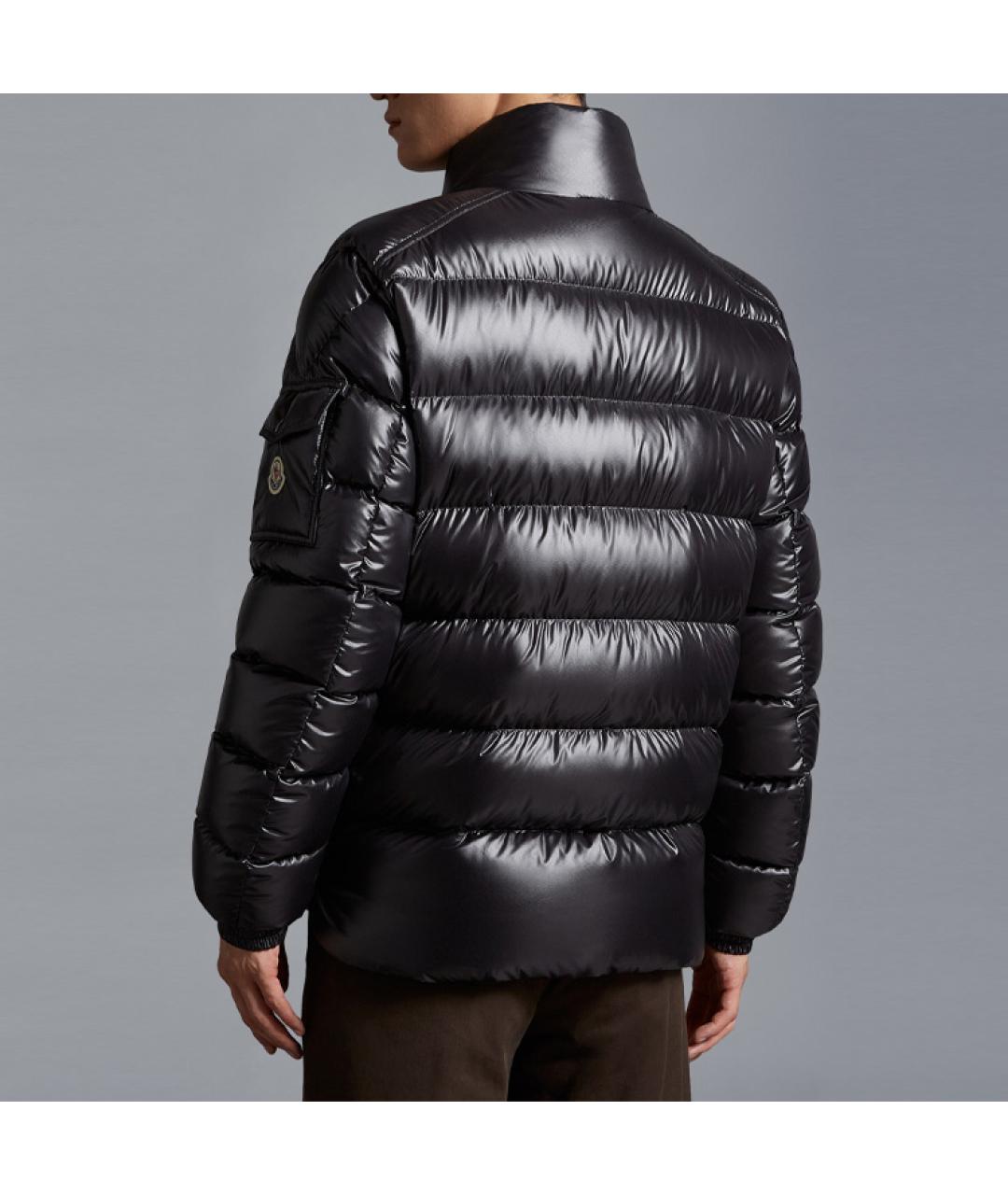 MONCLER Черный пуховик, фото 3
