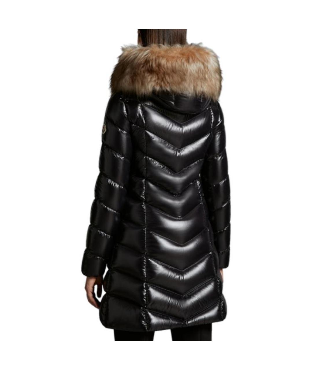 MONCLER Черный пуховик, фото 2
