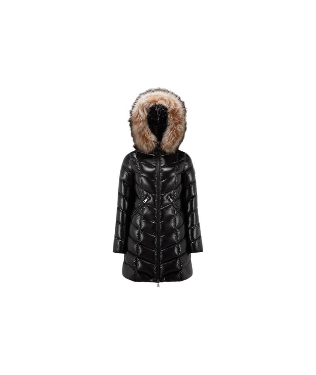 MONCLER Черный пуховик, фото 4