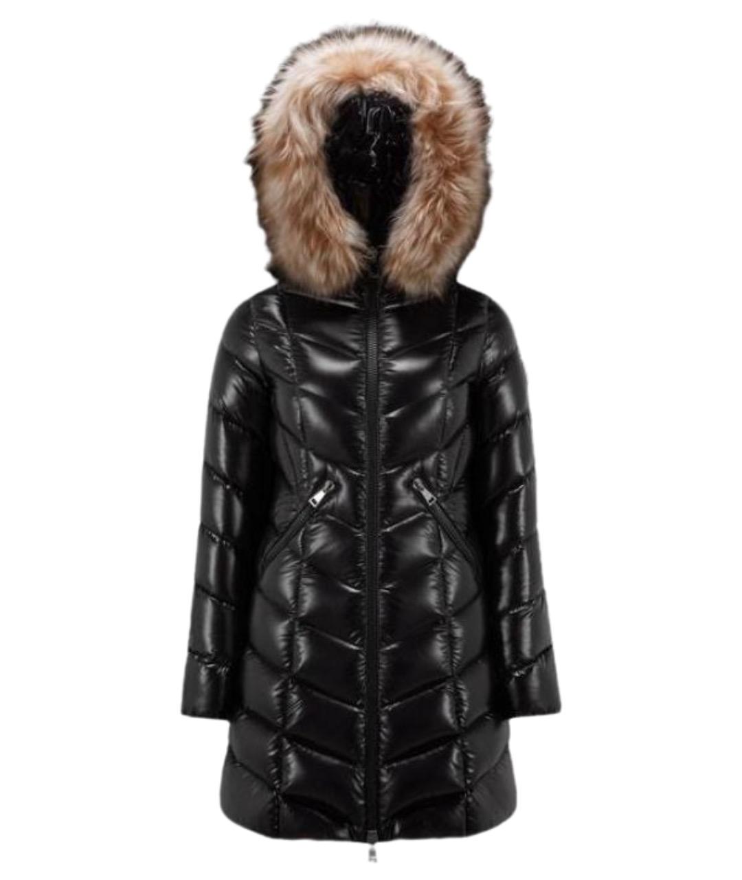 MONCLER Черный пуховик, фото 1