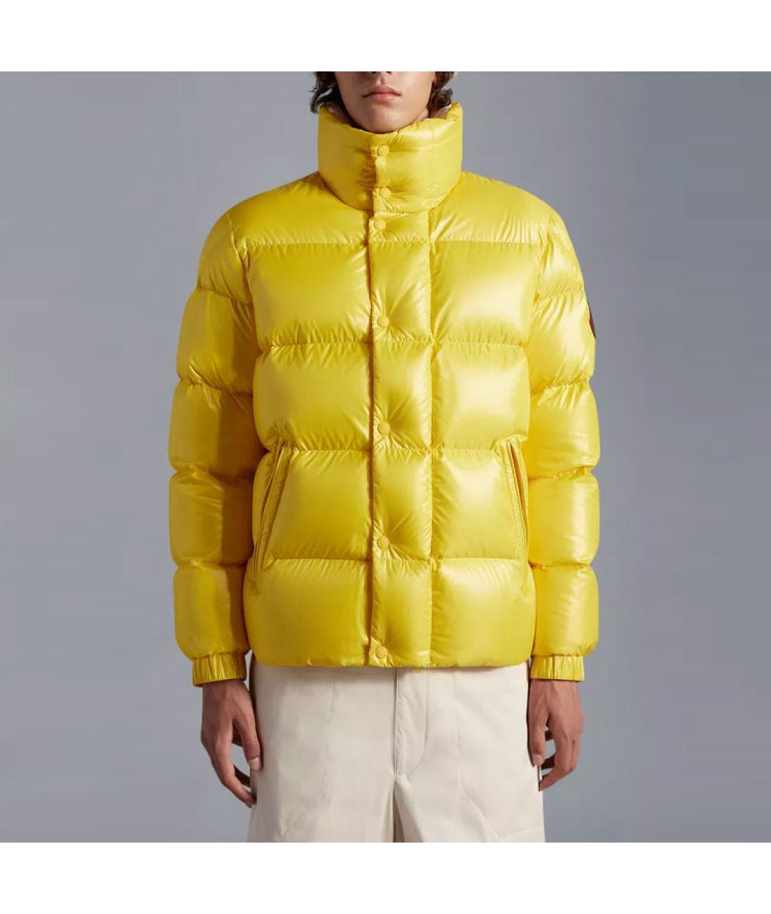 MONCLER Желтый пуховик, фото 3
