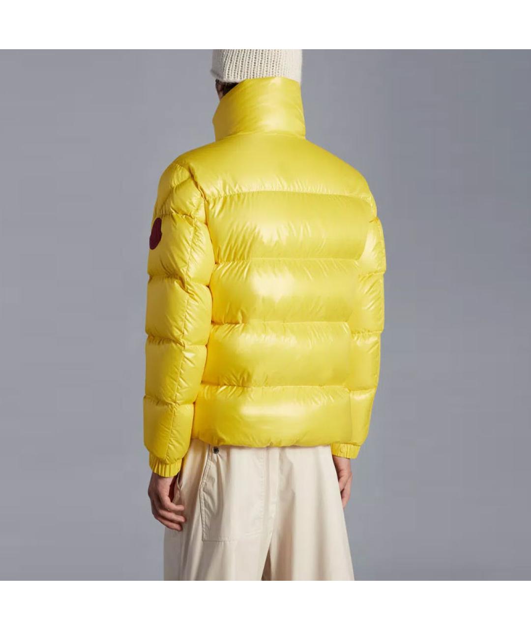 MONCLER Желтый пуховик, фото 5