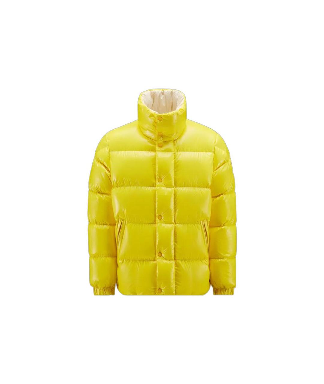 MONCLER Желтый пуховик, фото 1