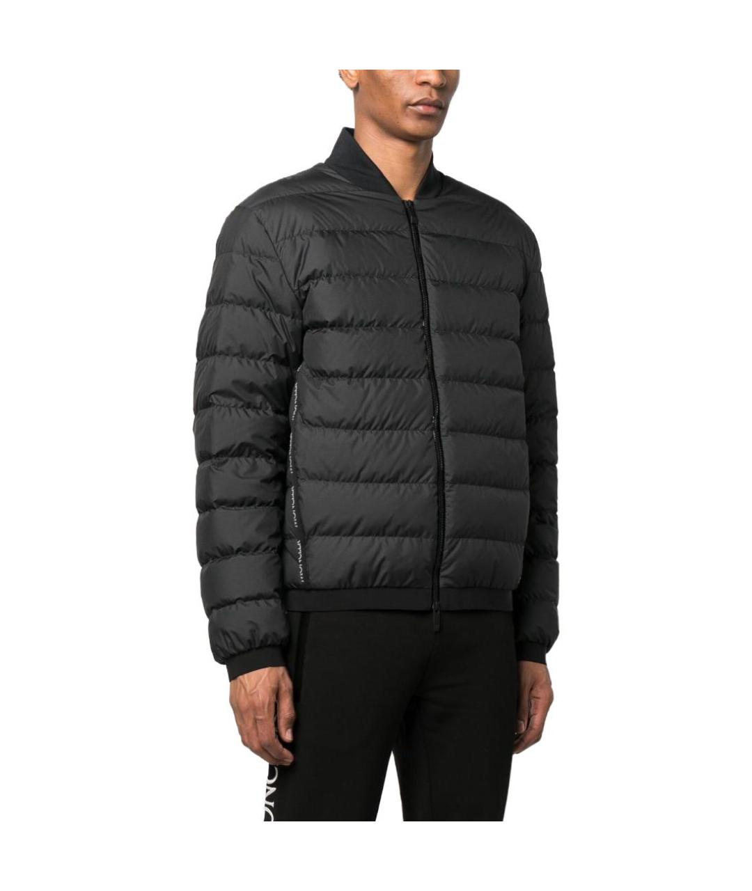 MONCLER Черный пуховик, фото 4