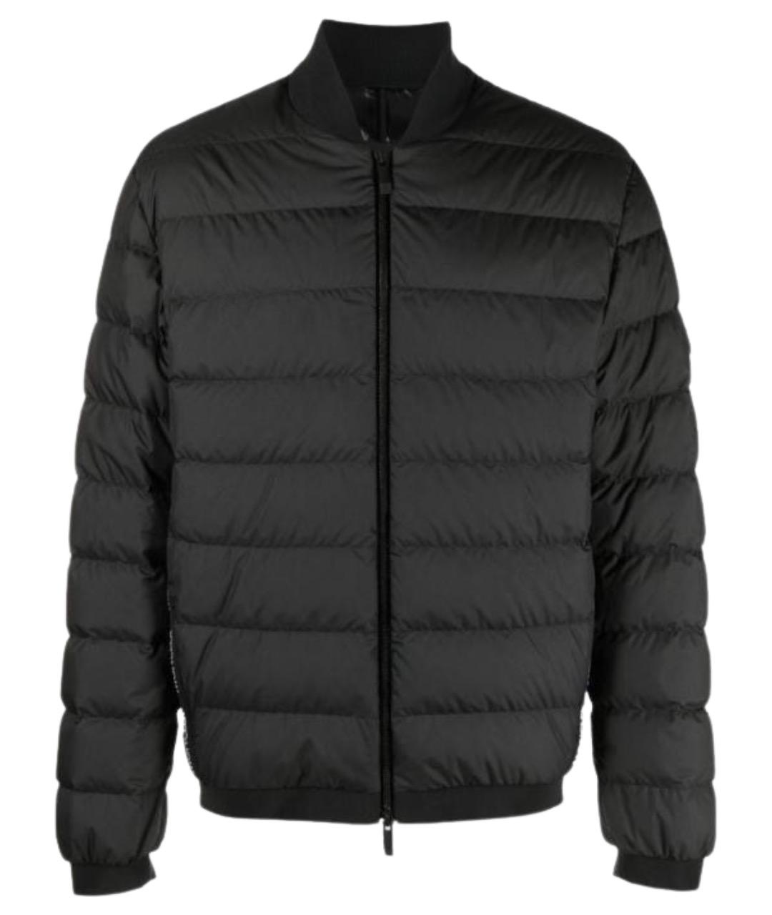 MONCLER Черный пуховик, фото 1