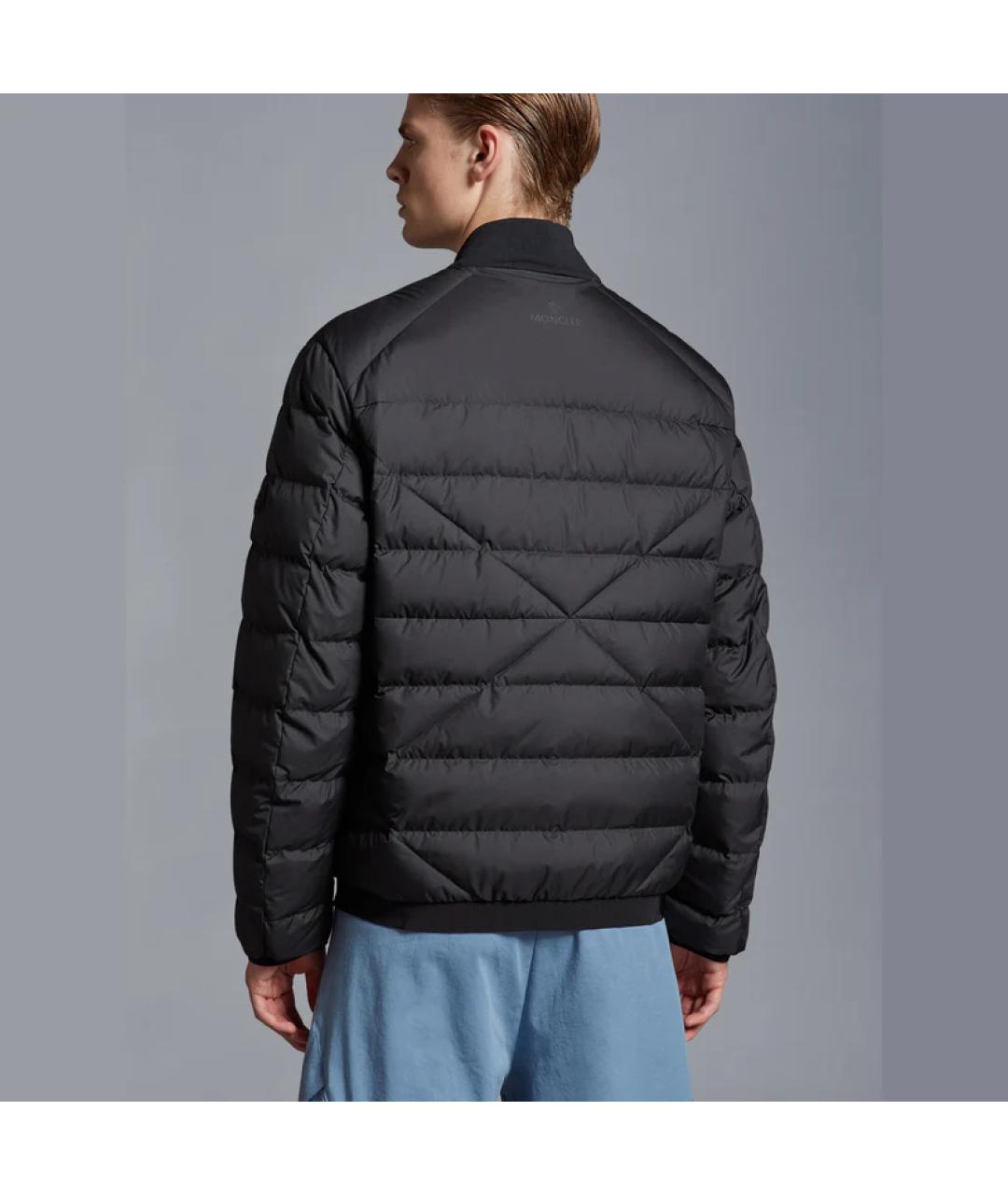 MONCLER Черный пуховик, фото 5