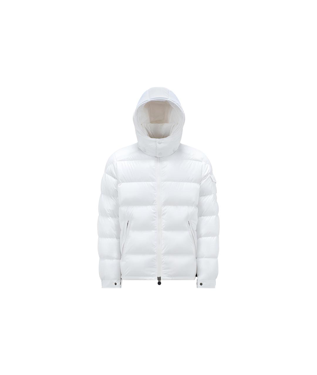 MONCLER Белый пуховик, фото 1