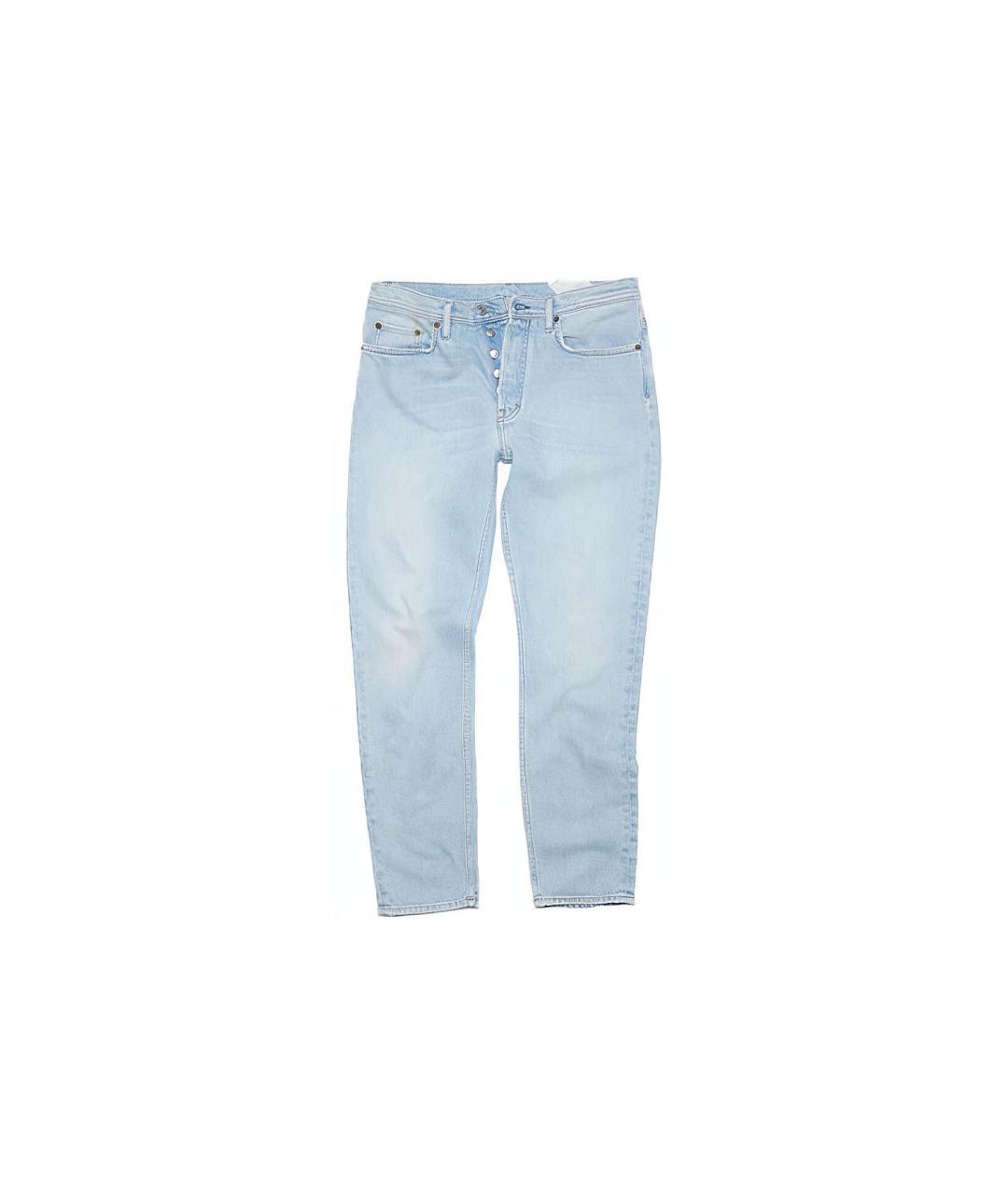 ACNE STUDIOS Голубые прямые джинсы, фото 6