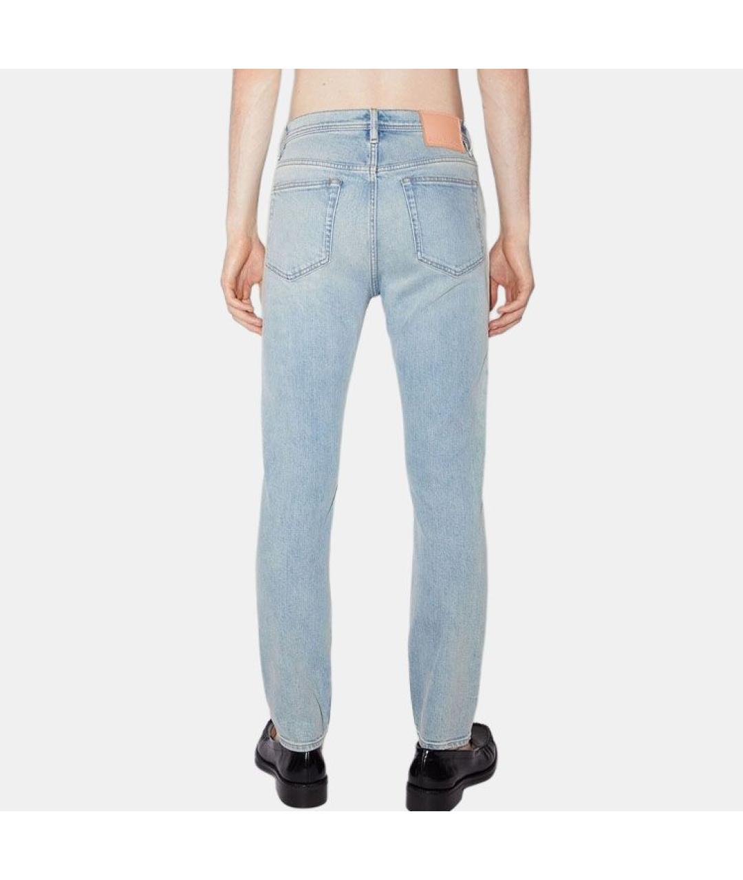 ACNE STUDIOS Голубые прямые джинсы, фото 4