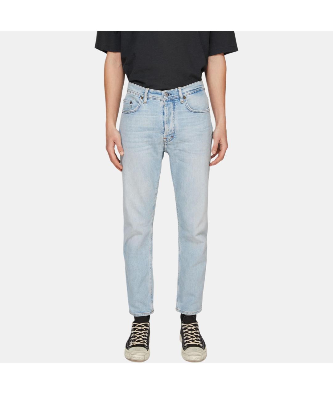 ACNE STUDIOS Голубые прямые джинсы, фото 5