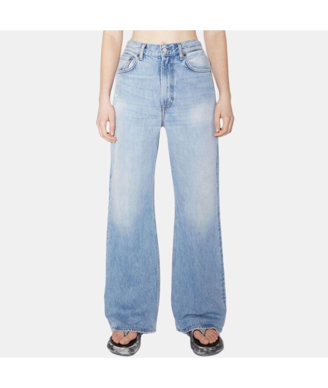 ACNE STUDIOS Голубые прямые джинсы, фото 2