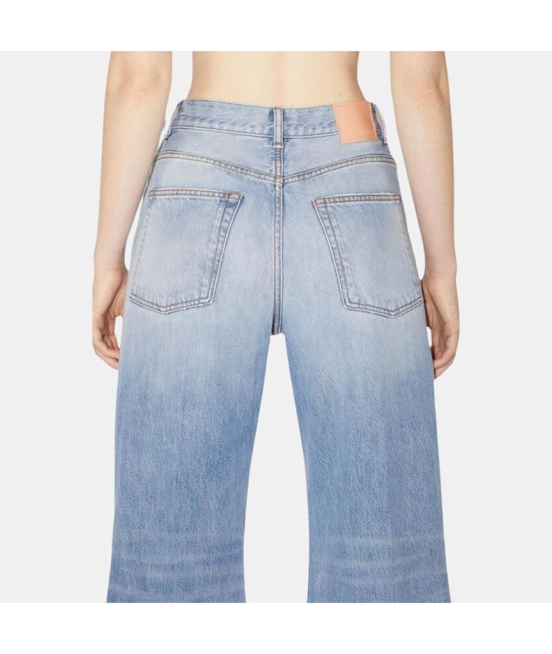 ACNE STUDIOS Голубые прямые джинсы, фото 5