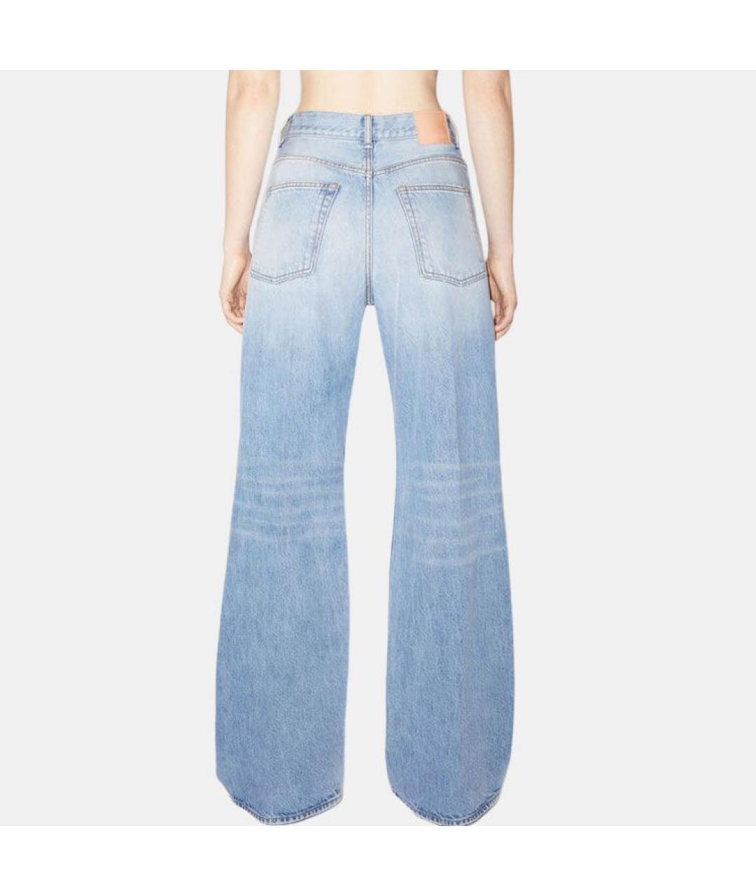 ACNE STUDIOS Голубые прямые джинсы, фото 3