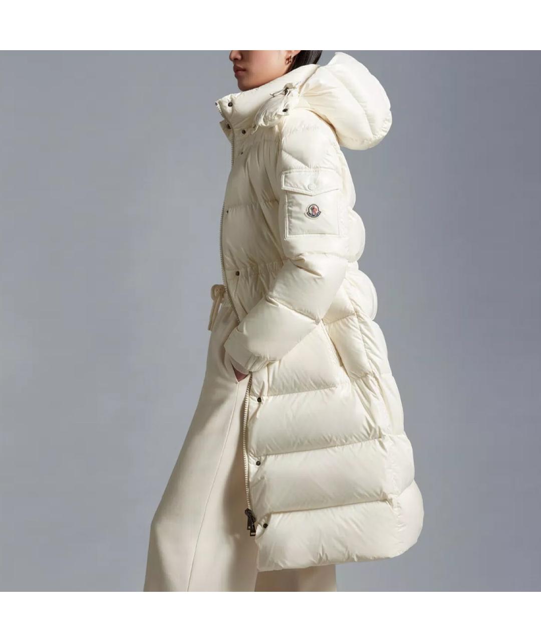 MONCLER Белый пуховик, фото 4