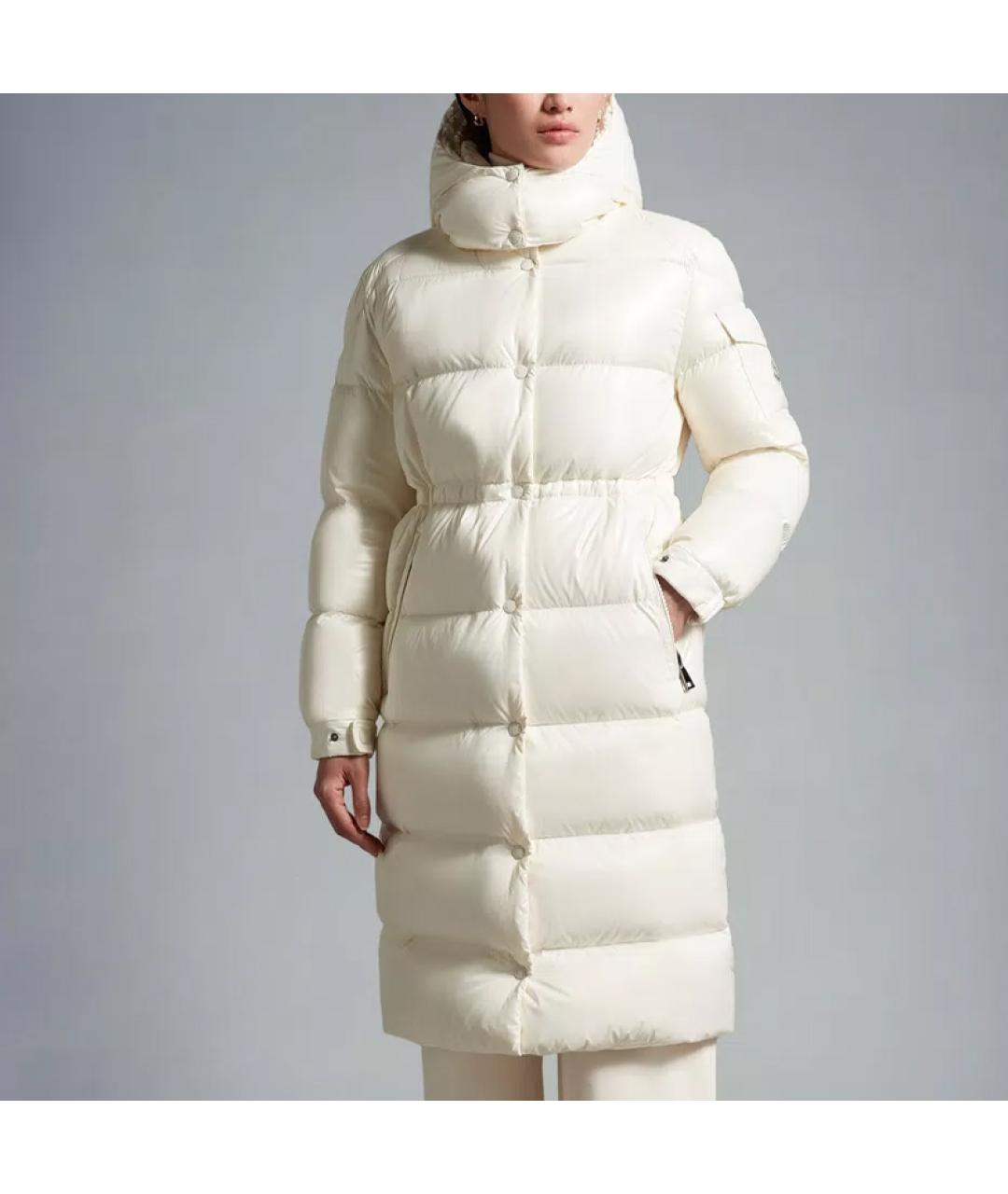 MONCLER Белый пуховик, фото 3