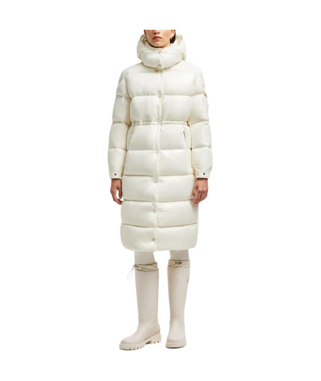 MONCLER Белый пуховик, фото 6