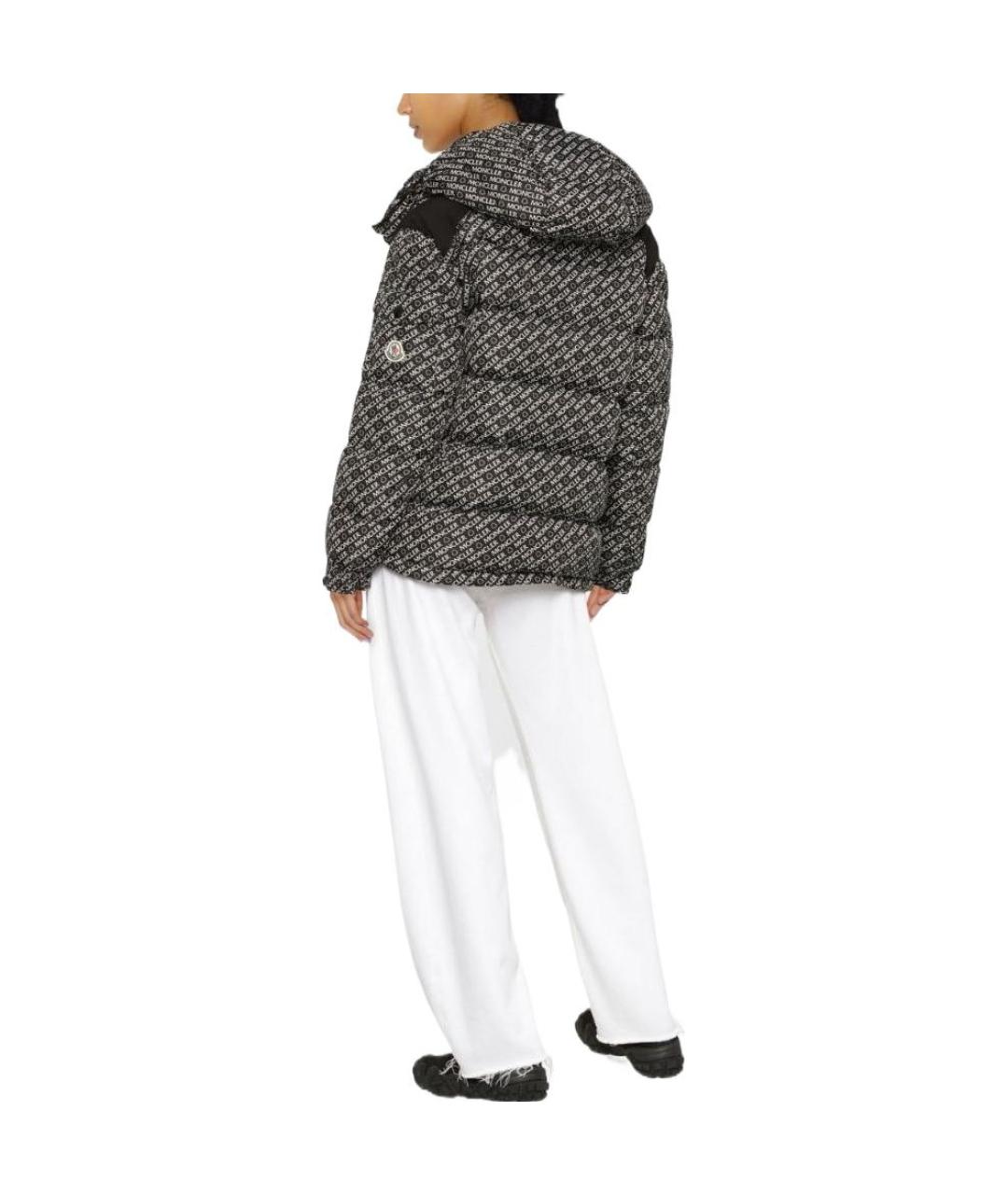 MONCLER Черный пуховик, фото 3