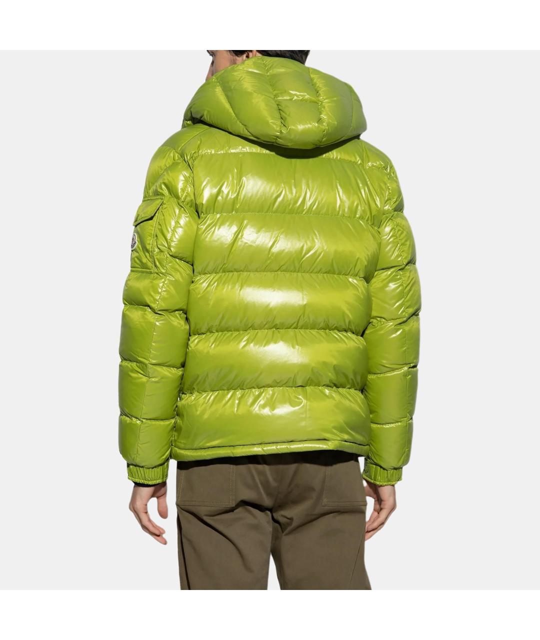 MONCLER Зеленый пуховик, фото 3
