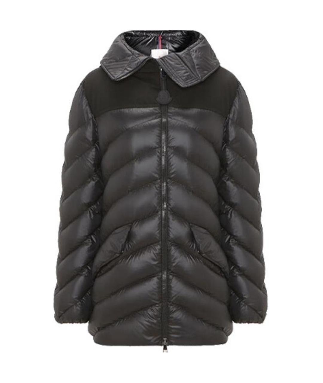 MONCLER Черный пуховик, фото 1